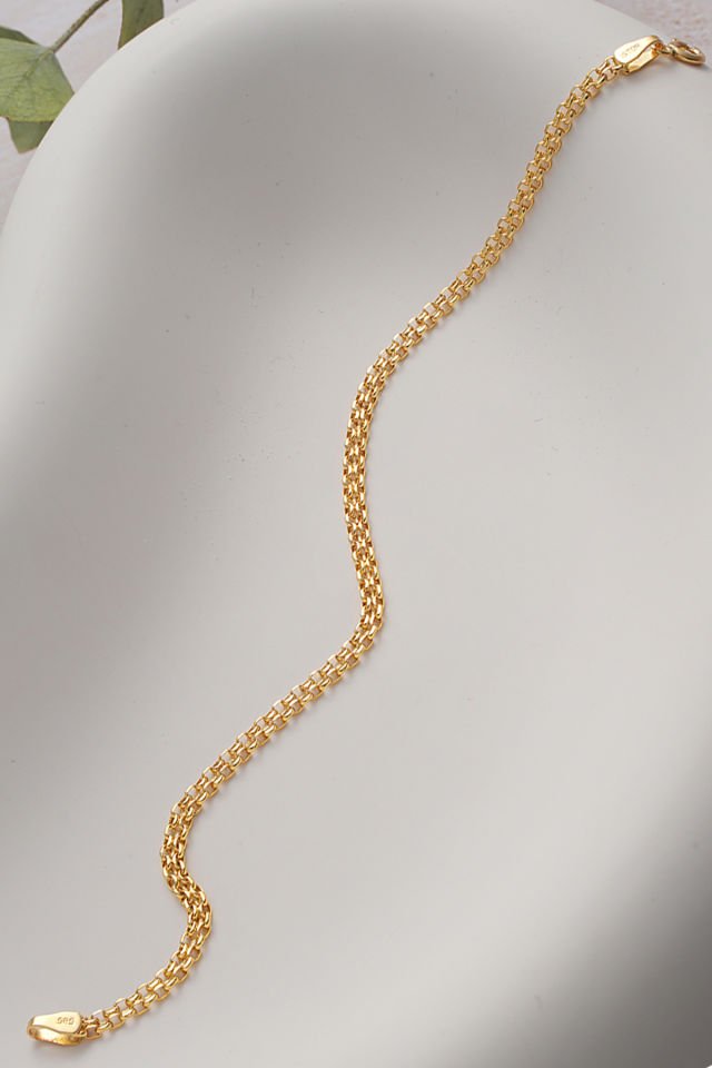 MOOM MÜCEVHERAT 14 Ayar Altın Bismark Zincir Bileklik (16cm,17cm,18cm,19cm,20cm,21cm,)