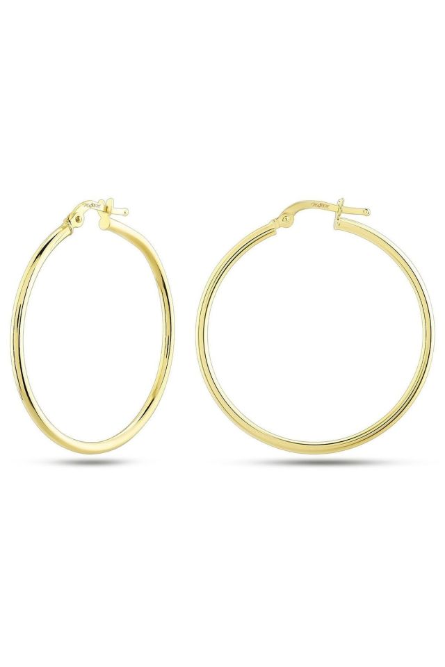 Moom Mücevherat Kadın 14 Ayar Altın Halka Küpe