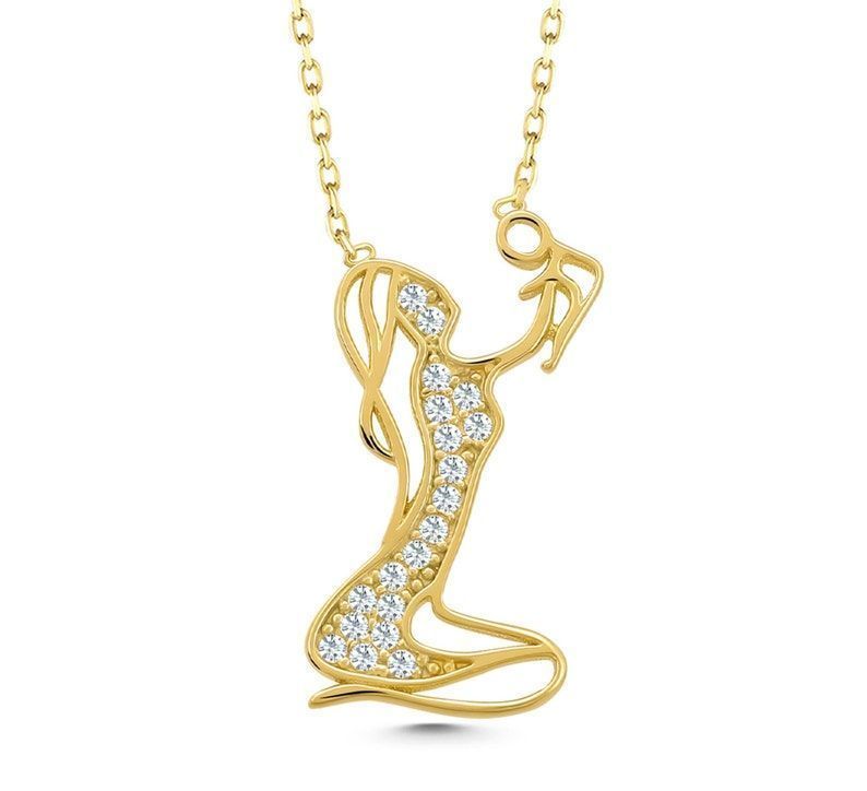 Moom Mücevherat Kadın 14 Ayar Altın Anne Çocuk Kolye ''45 cm''