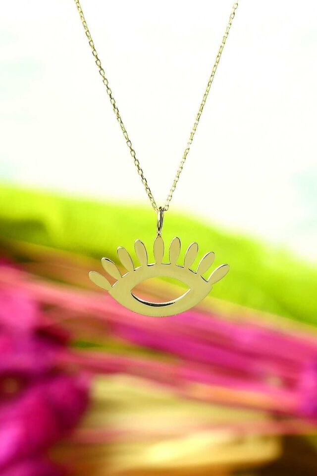 Kadın 14 Ayar Altın Göz Kolye