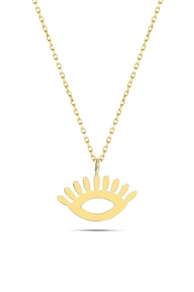 Kadın 14 Ayar Altın Göz Kolye
