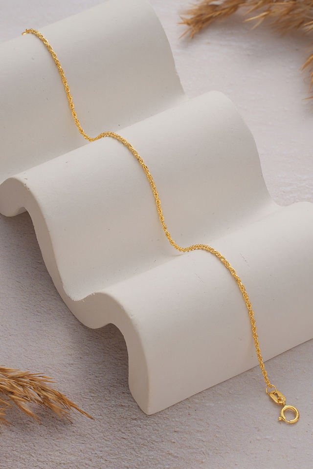 MOOM MÜCEVHERAT 14 Ayar Altın Halat Bilelik (14cm,15cm,16cm,17cm,18cm,19cm,20cm,21cm)