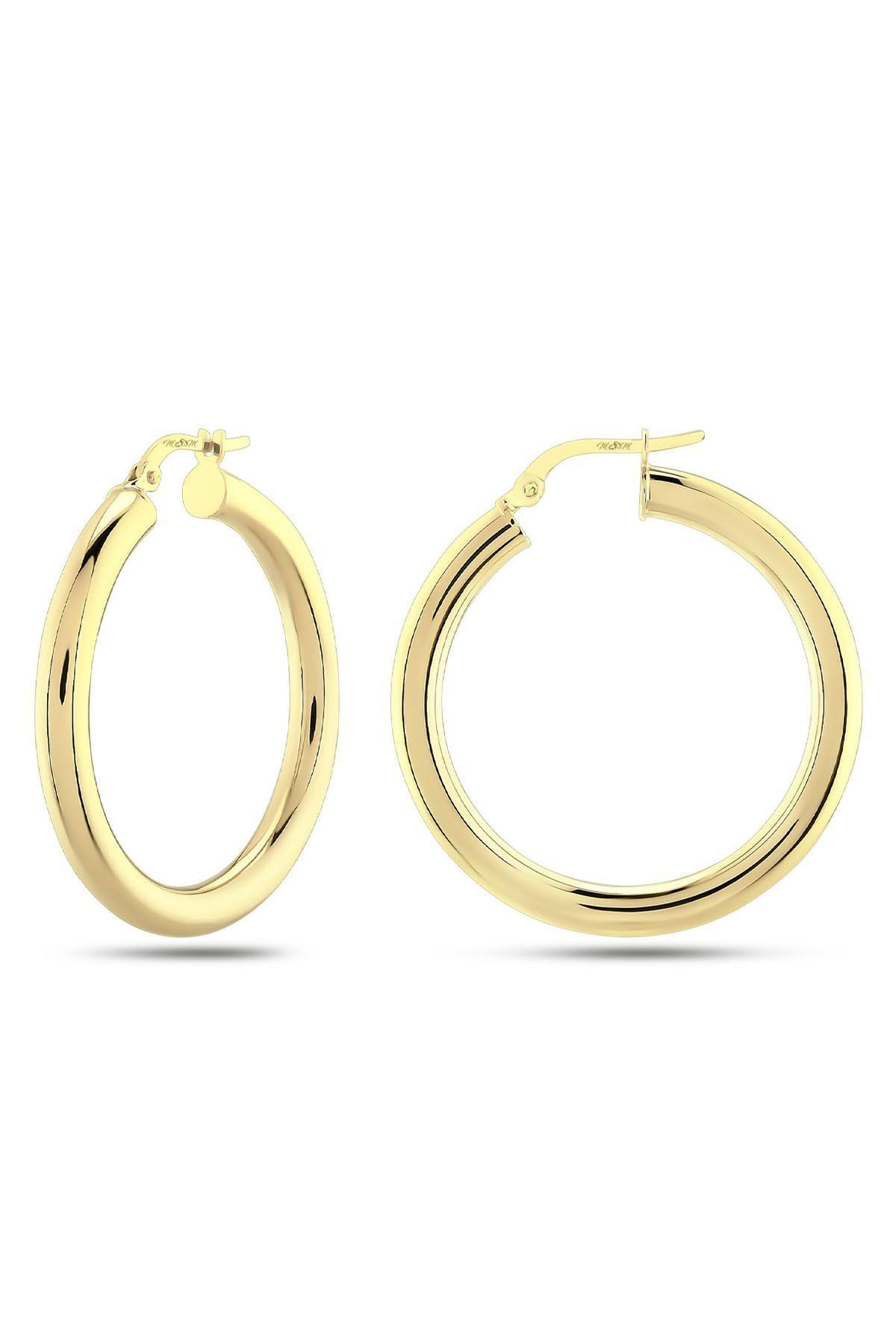 Moom Mücevherat Kadın 14 Ayar Altın Halka Küpe