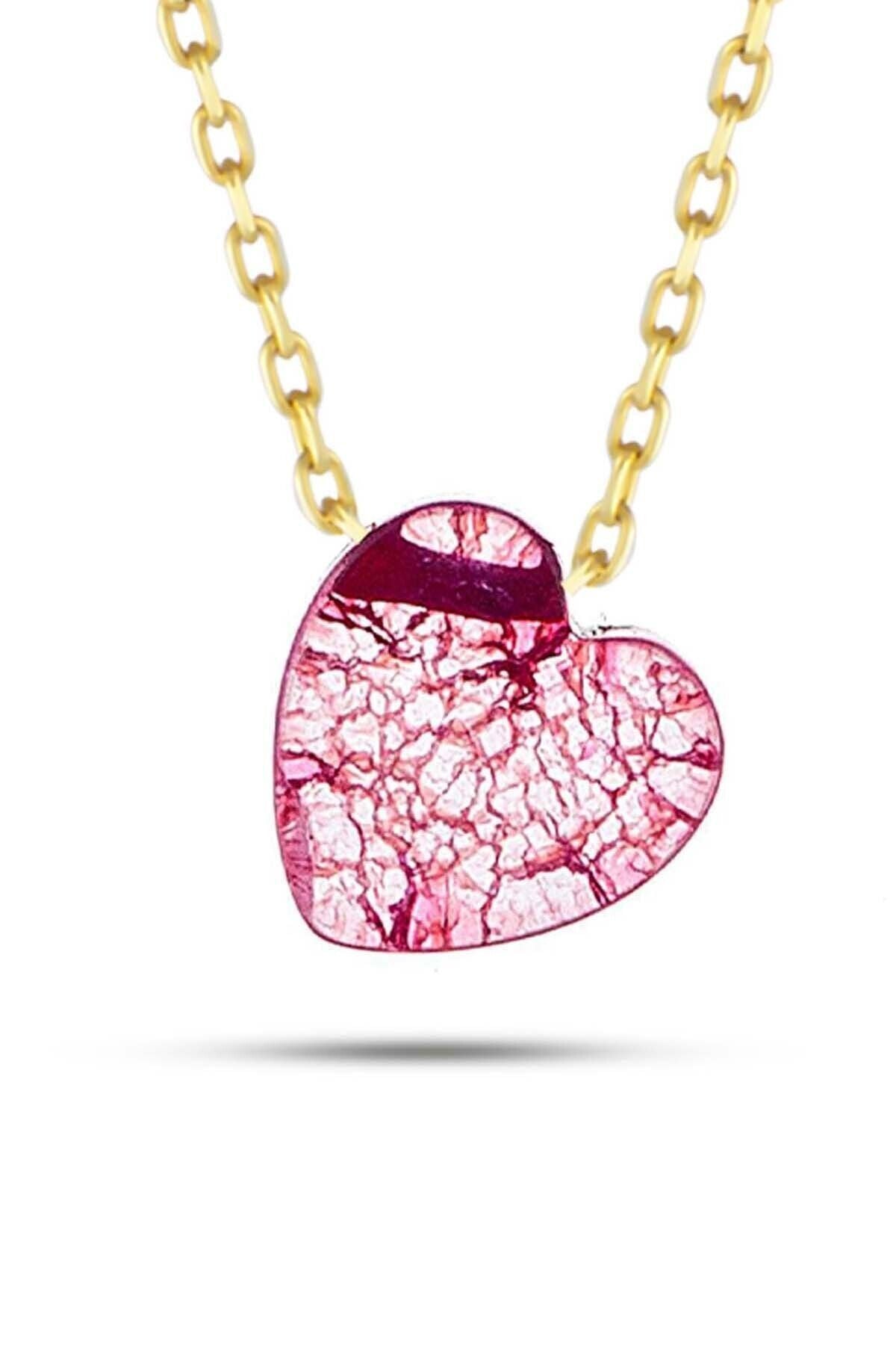 Kadın Kalpli Kolye 14 Ayar Altın