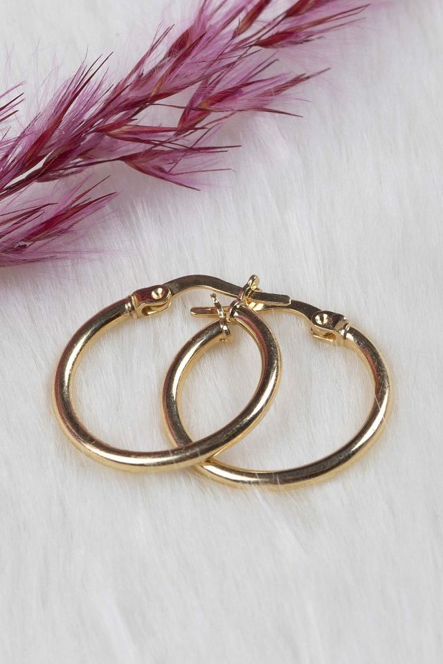 Moom Mücevherat Kadın 14 Ayar Altın Halka Küpe