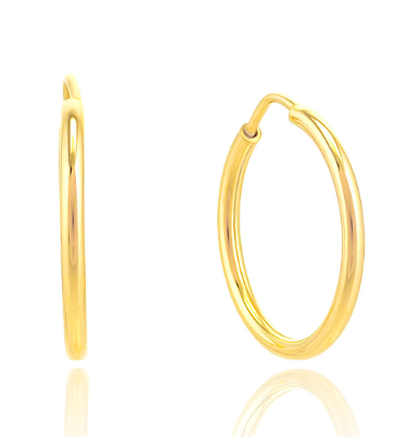 Moom Mücevherat Kadın 14 Ayar Altın Halka Küpe