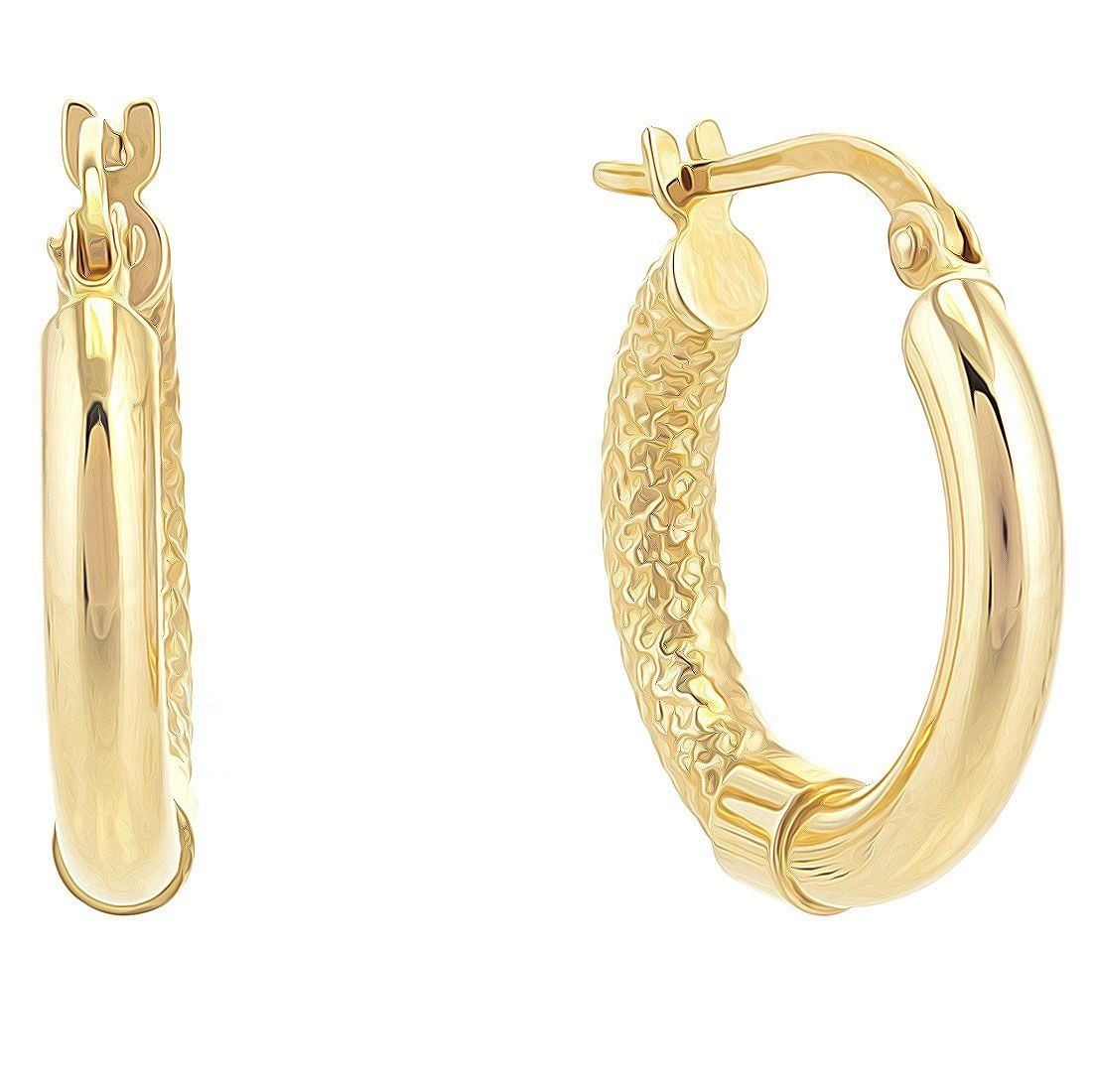 Moom Mücevherat Kadın 14 Ayar Altın Halka Küpe