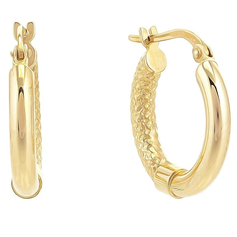 Moom Mücevherat Kadın 14 Ayar Altın Halka Küpe