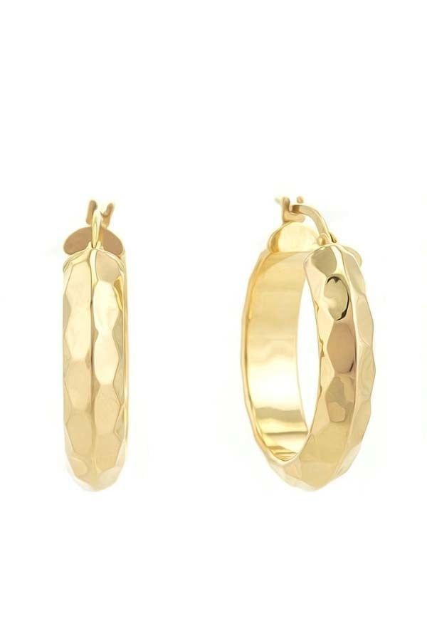 Moom Mücevherat Kadın 14 Ayar Altın İtalyan Halka Küpe