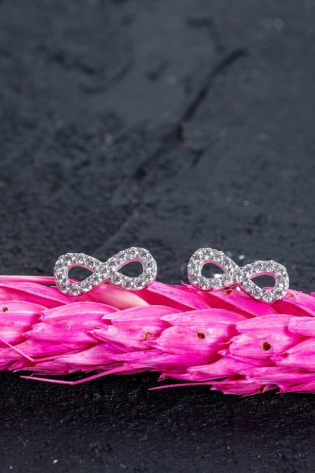 Kadın 14 Ayar Altın Sonsuzluk Küpe