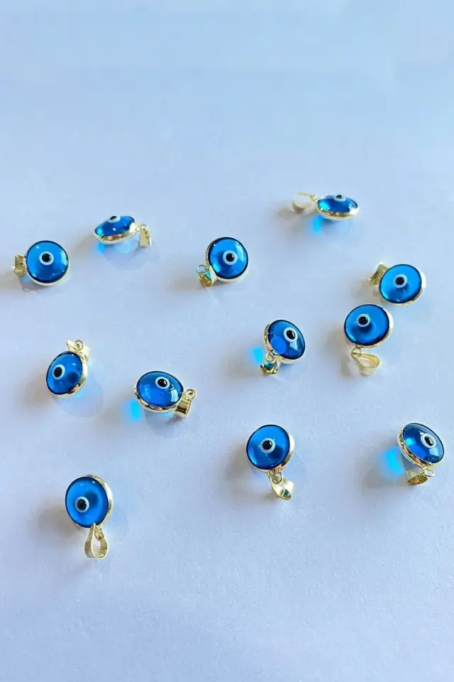 Moom Mücevherat Altın Nazar Boncuğu Kolye Ucu