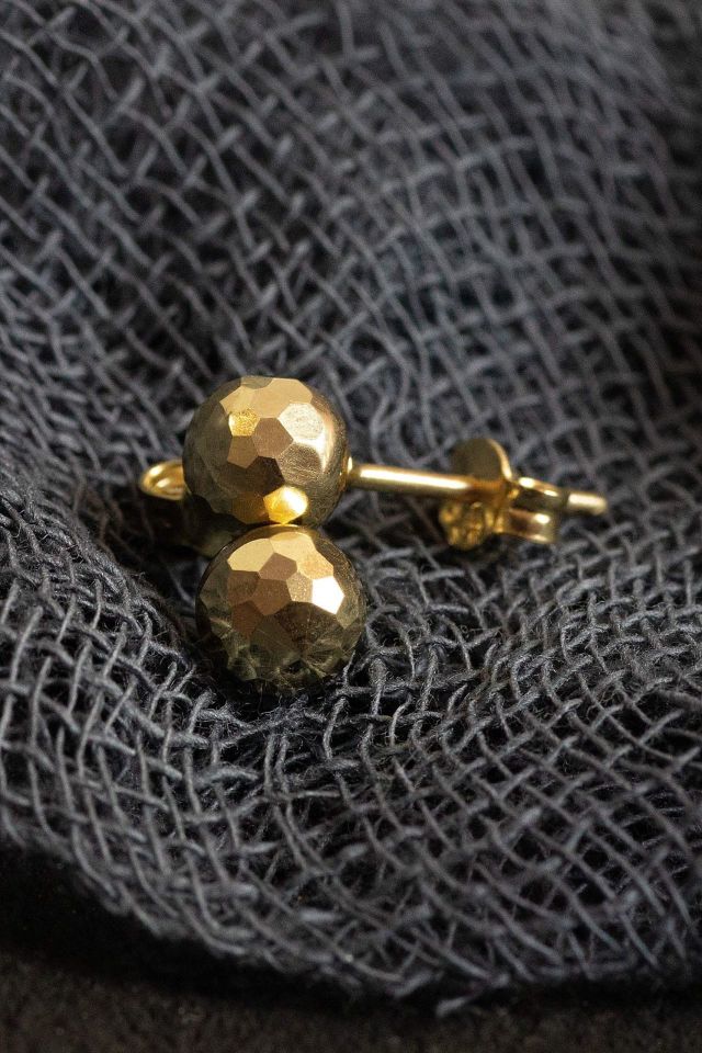 Moom Mücevherat Kadın Top Küpe 14 Ayar Altın