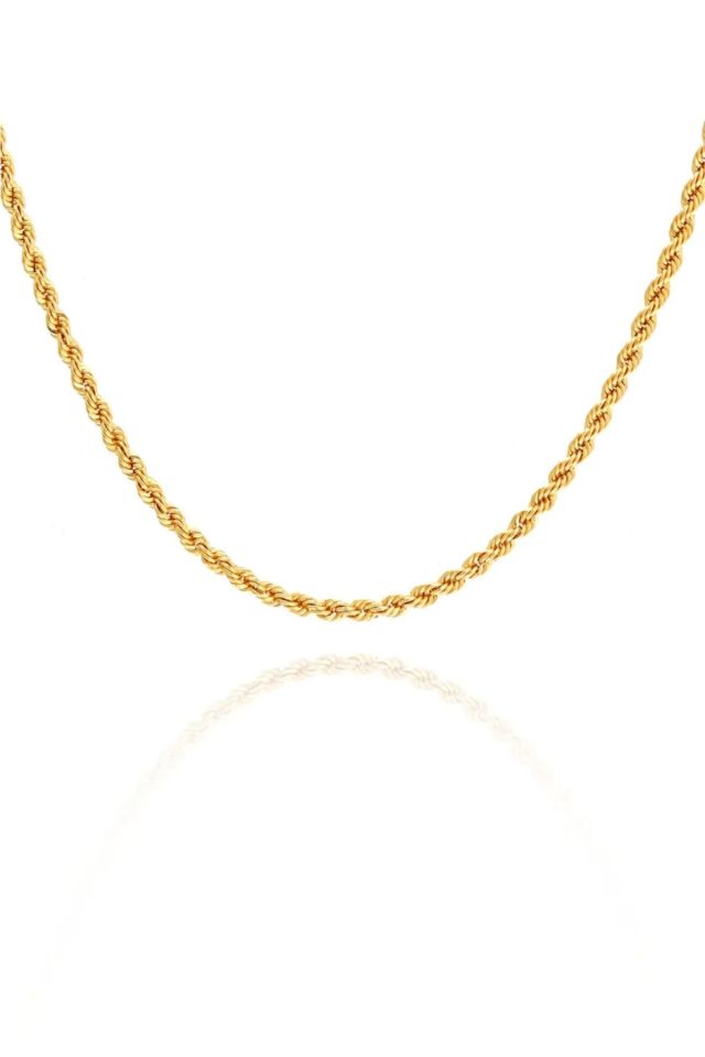 Moom Mücevherat 60 cm Kadın 14 Ayar Altın Halat Zincir