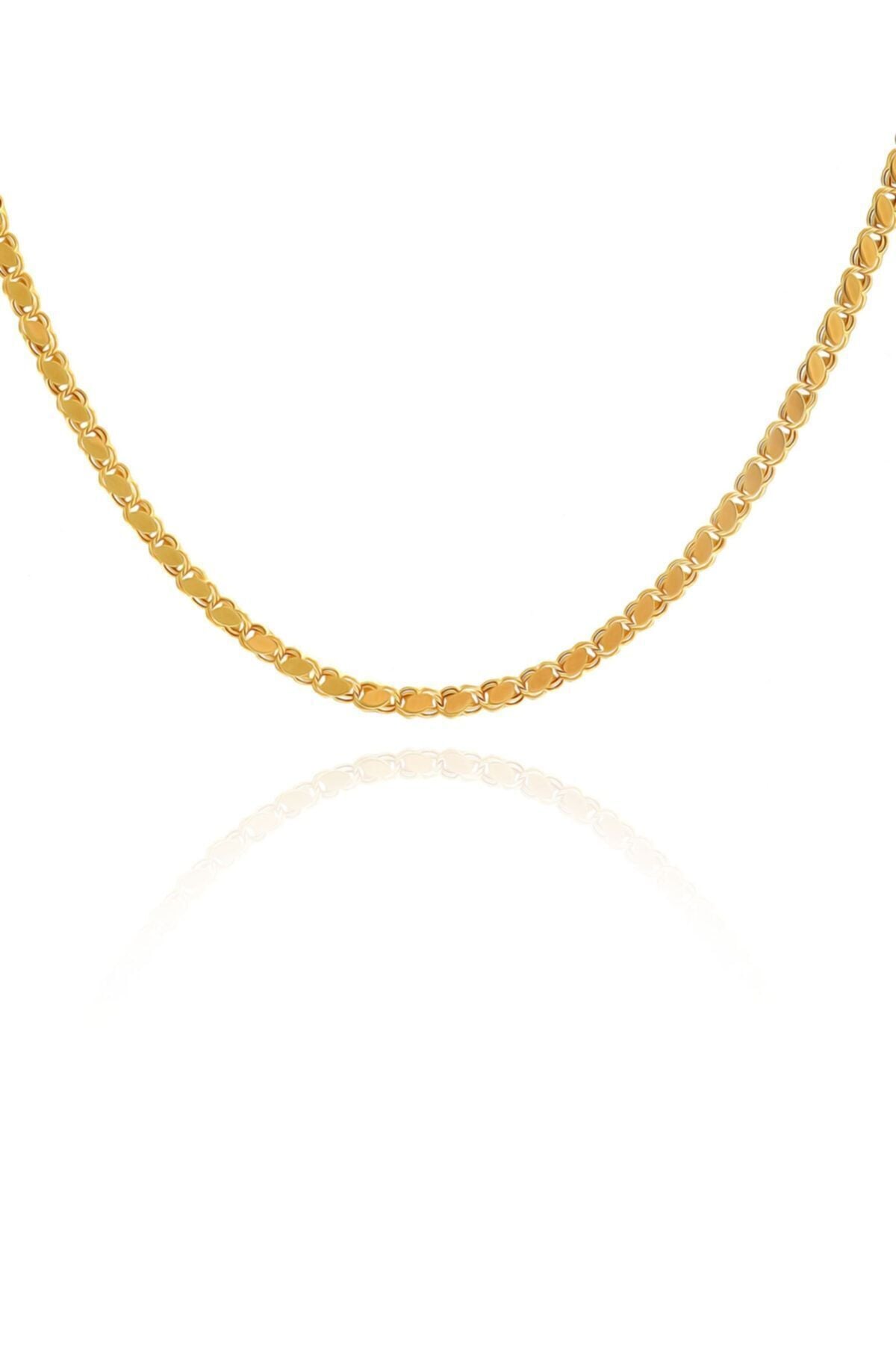 Kadın 14 Ayar Altın Pullu Zincir
