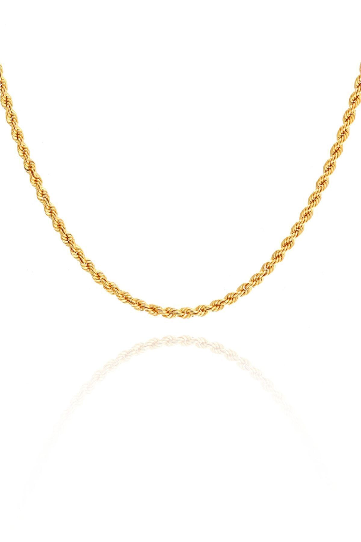 Kadın 14 Ayar Altın Halat Zincir