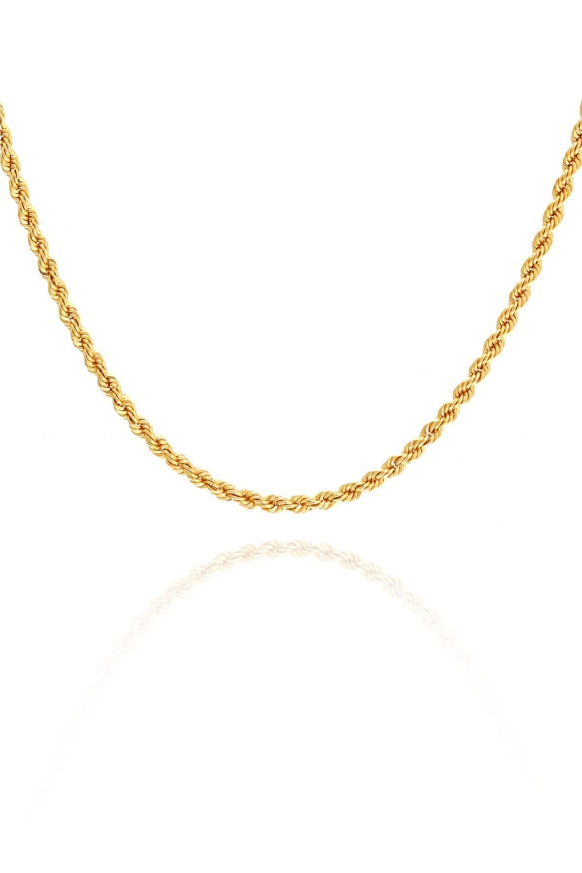 50 Cm Kadın 14 Ayar Altın Halat Zincir