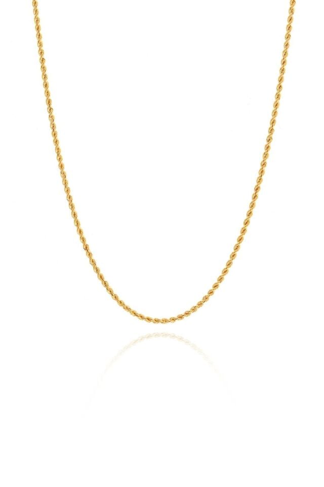 50 Cm Kadın 14 Ayar Altın Halat Zincir
