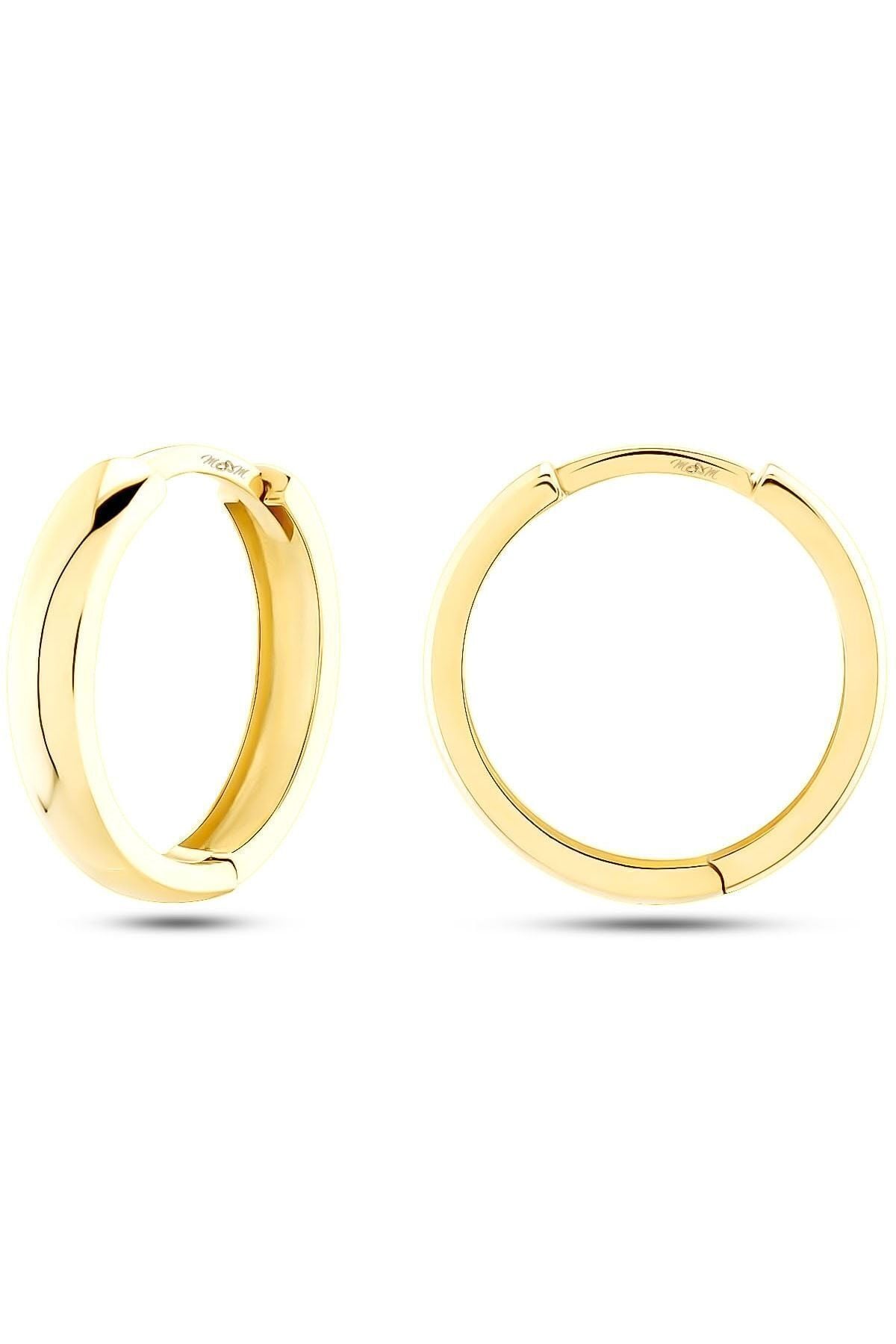 Kadın 14 Ayar Altın Halka Küpe