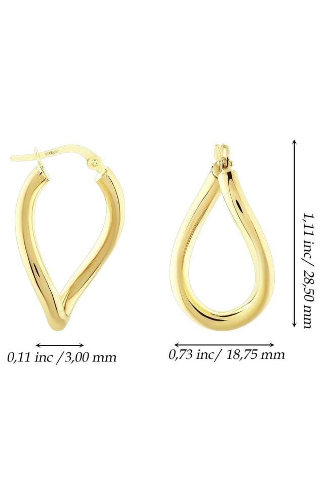 Kadın 14 Ayar Altın Fantezi Küpe