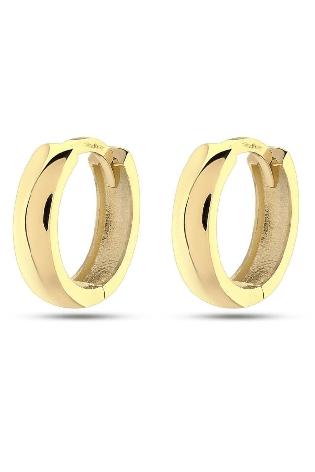 Kadın 14 Ayar Altın Halka Küpe