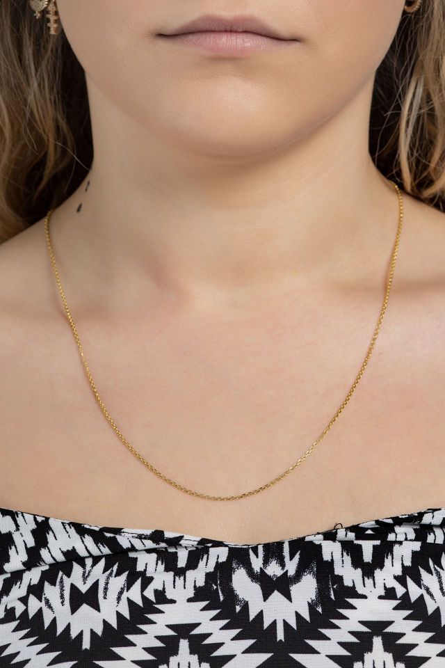 Moom Mücevherat Kadın 14 Ayar Altın Forse Zincir