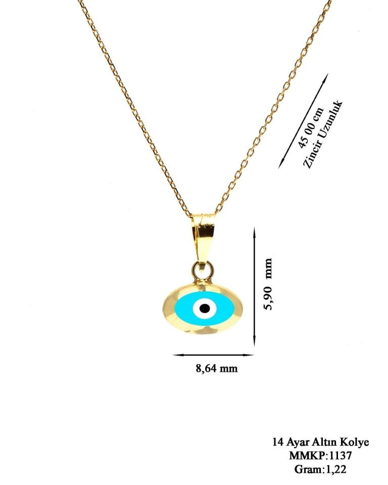 Moom Mücevherat Kadın NAZAR Göz Kolye