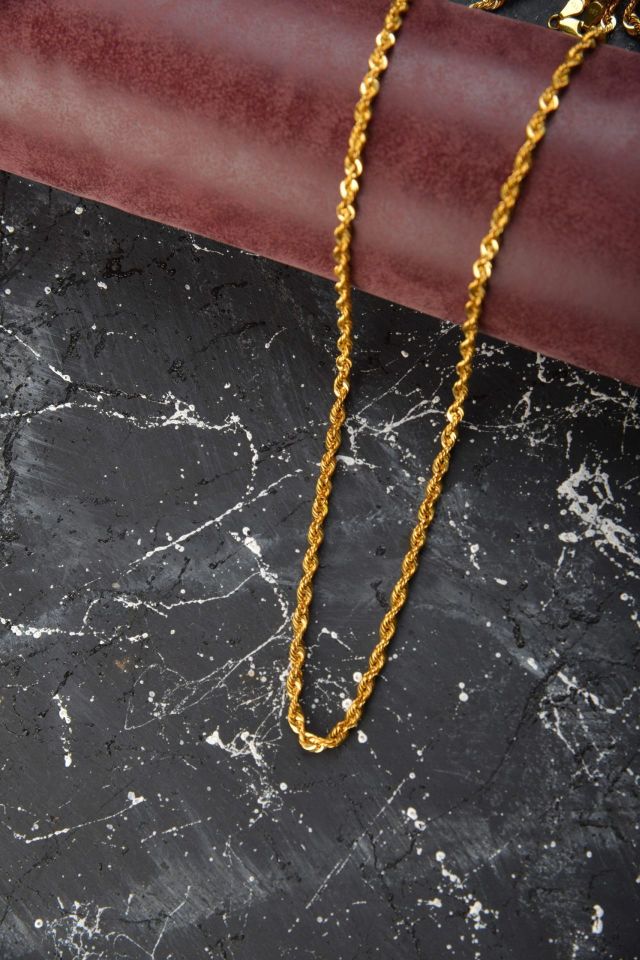 Moom Mücevherat Kadın 8 Ayar Altın Halat Zincir