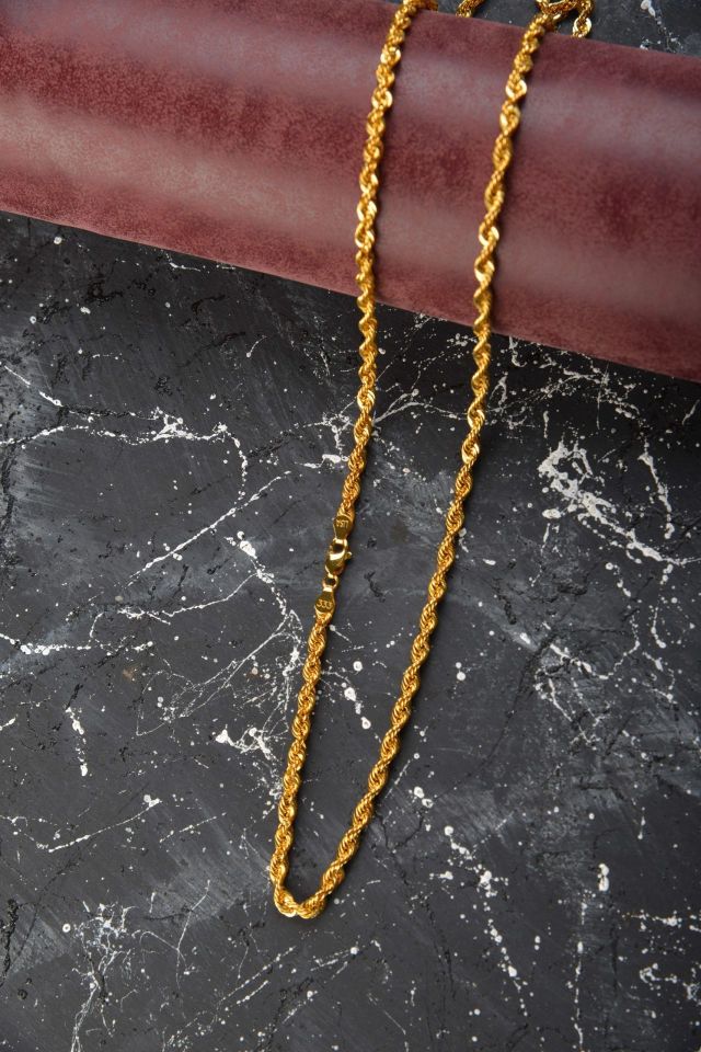 Moom Mücevherat Kadın 8 Ayar Altın Halat Zincir