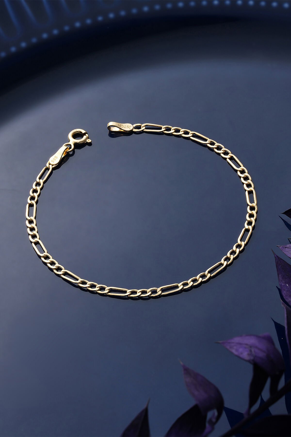 14 Ayar Altın Figaro Zincir Bileklik