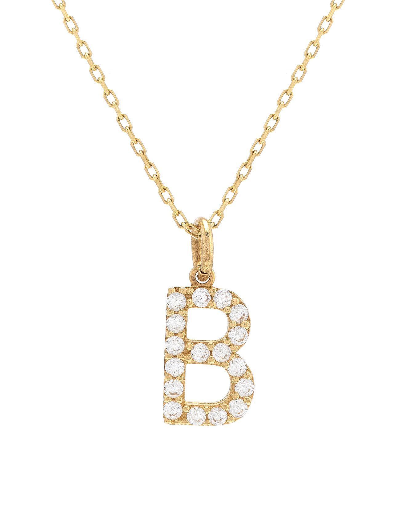 Moom Mücevherat Kadın 14 Ayar Altın B Harfi Kolye