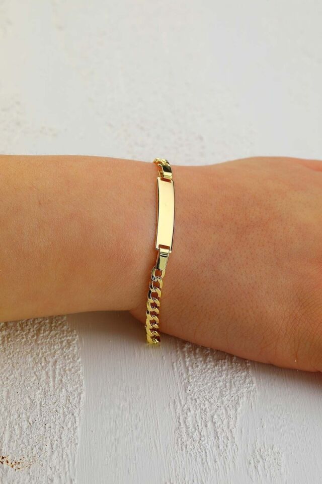 Çocuk 14 Ayar Altın Künye