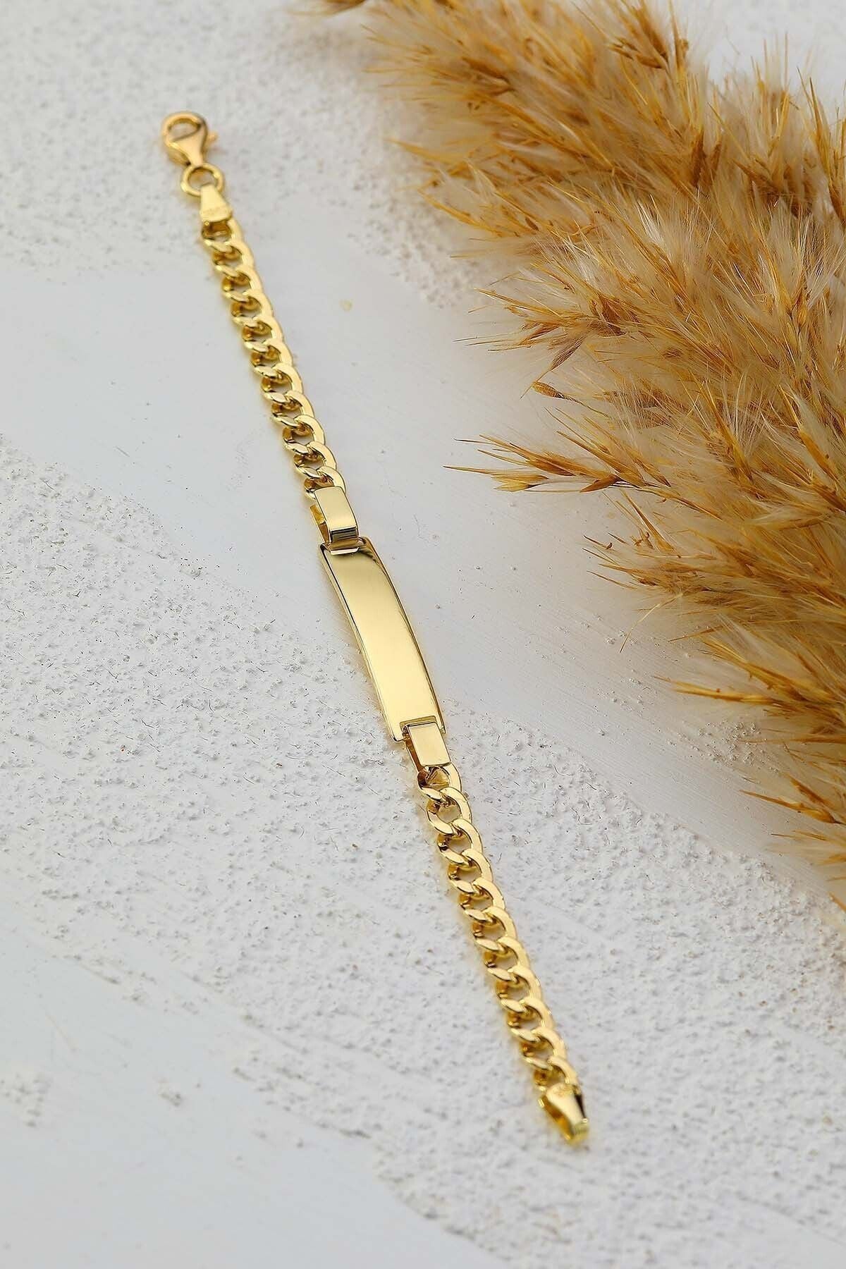 Çocuk 14 Ayar Altın Künye