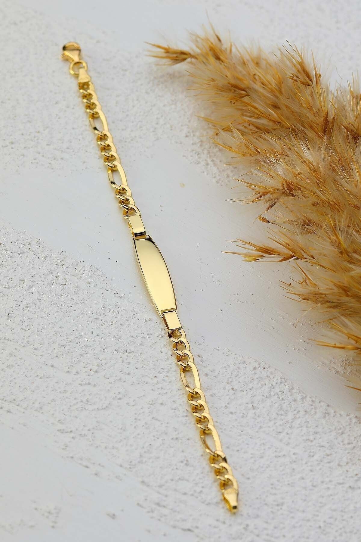 Çocuk 14 Ayar Altın Künye