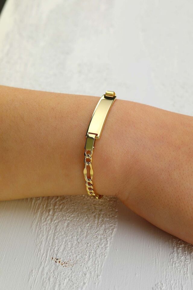 Çocuk 14 Ayar Altın Künye