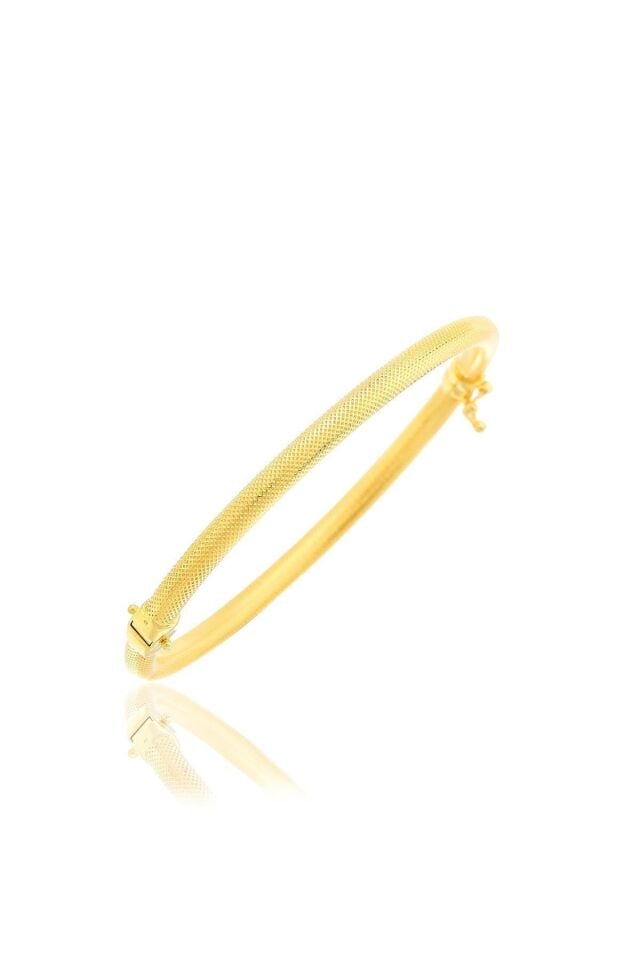 Kadın Altın Italyan Lazerli Kelepçe