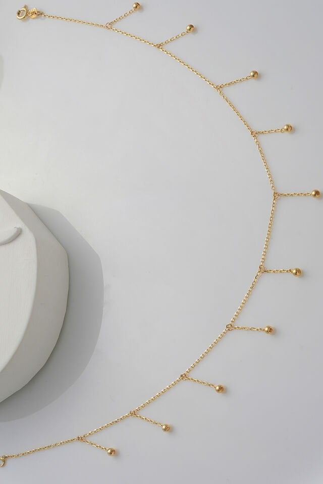 14 Ayar Altın Top Sallantılı Halhal