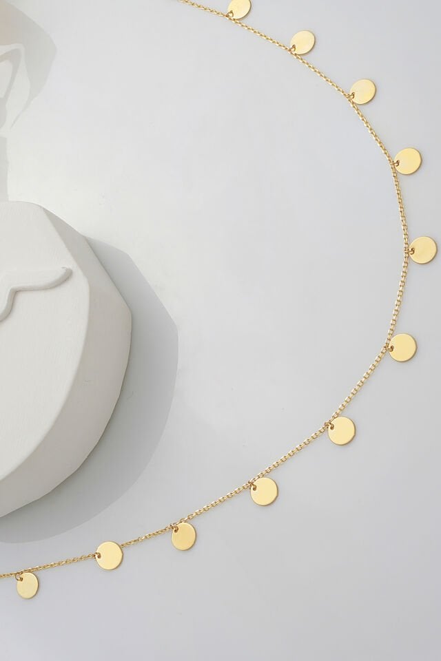 14 Ayar Altın Halhal Pullu Sallantılı Halhal