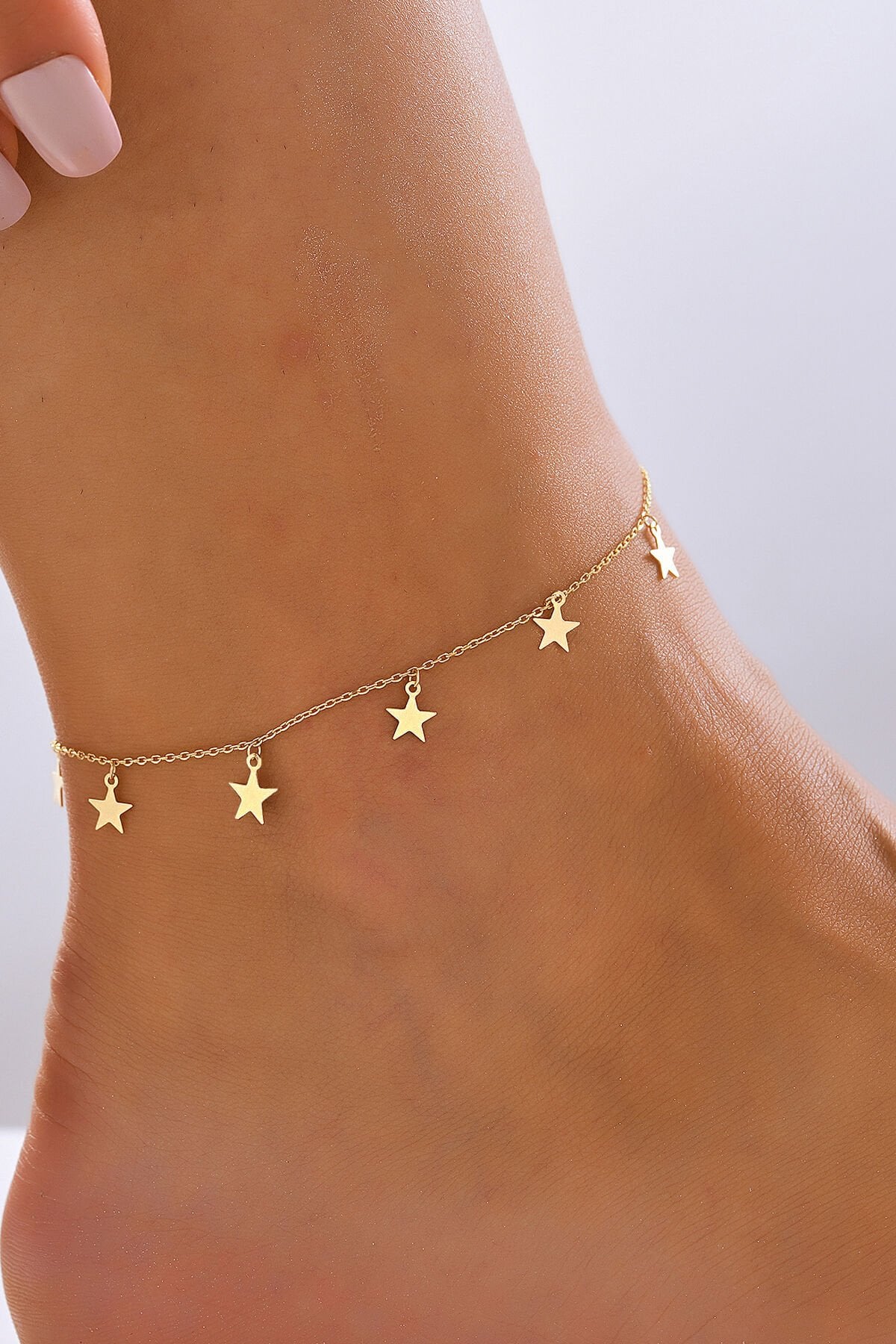 14 Ayar Altın Halhal Yıldız Sallantılı Halhal