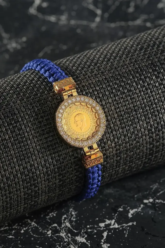 Moom Mücevherat Kadın Yeni Tarihli 22 Ayar Çeyrek Altın Bileklik