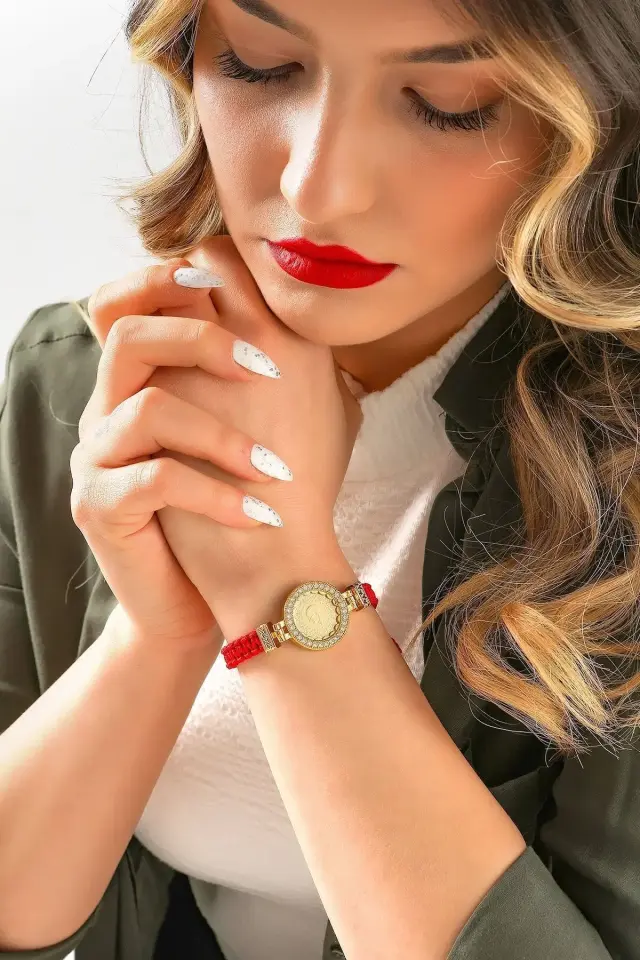 Moom Mücevherat Kadın Yeni Tarihli 22 Ayar Çeyrek Altın Bileklik