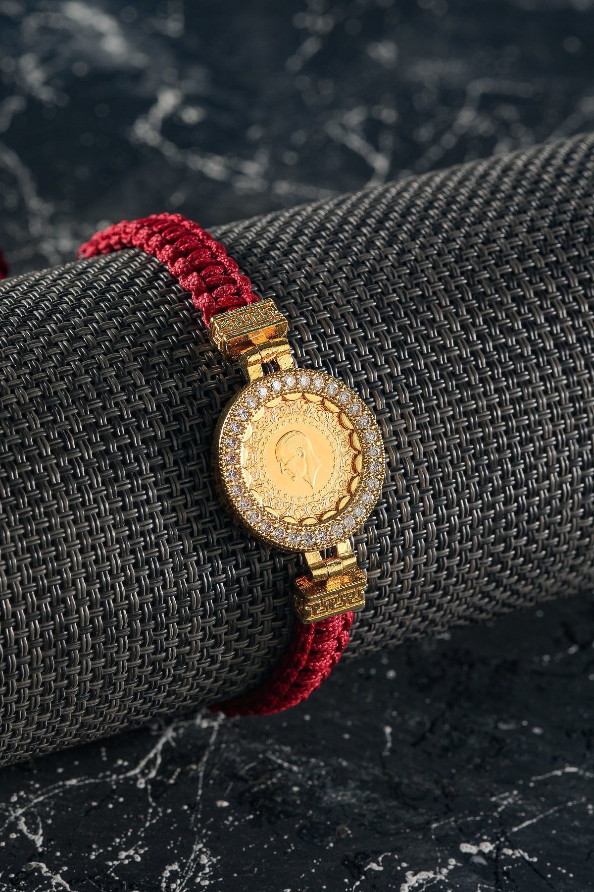 Moom Mücevherat Kadın Yeni Tarihli 22 Ayar Çeyrek Altın Bileklik