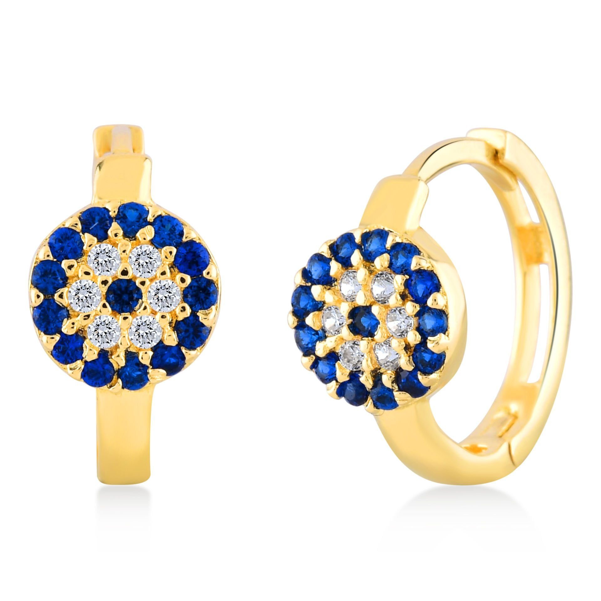 Moom Mücevherat 14 Ayar Nazar Çiçek Küpe