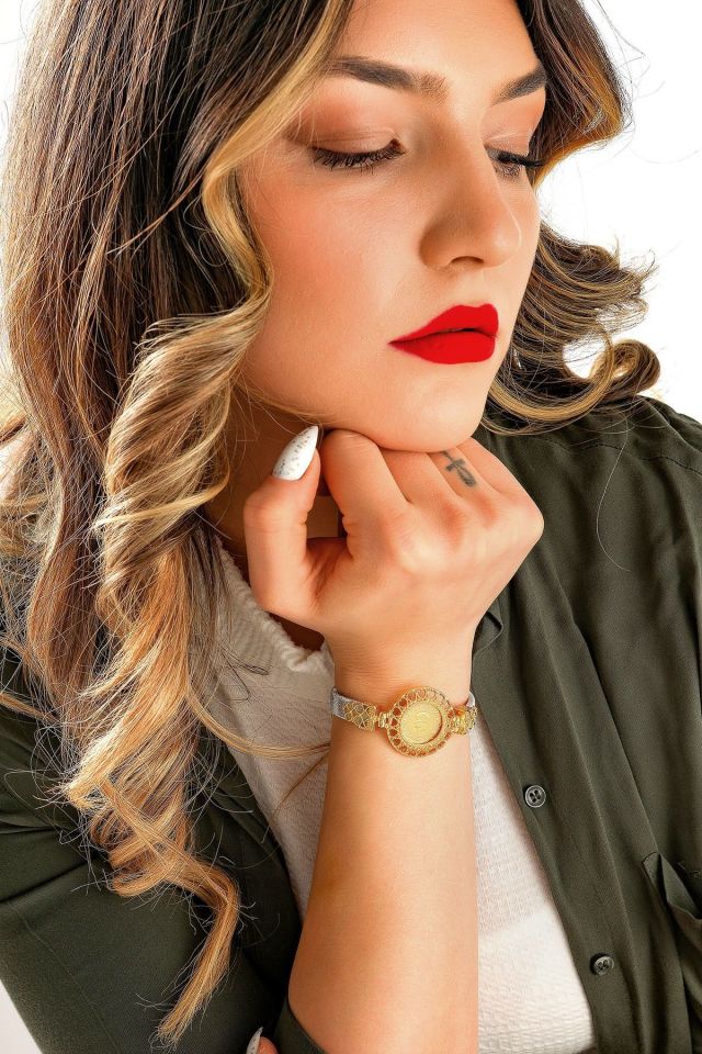 Moom Mücevherat Kadın Yeni Tarihli 22 Ayar Çeyrek Altın Bileklik