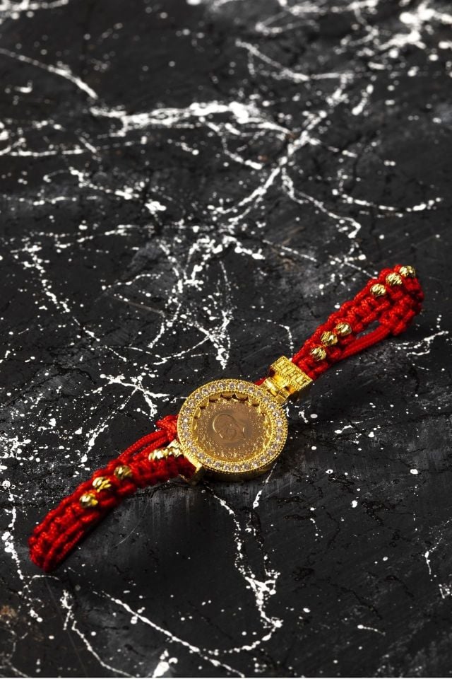 Moom Mücevherat Kadın Yeni Tarihli 22 Ayar Altın Çeyrek Altın Bileklik