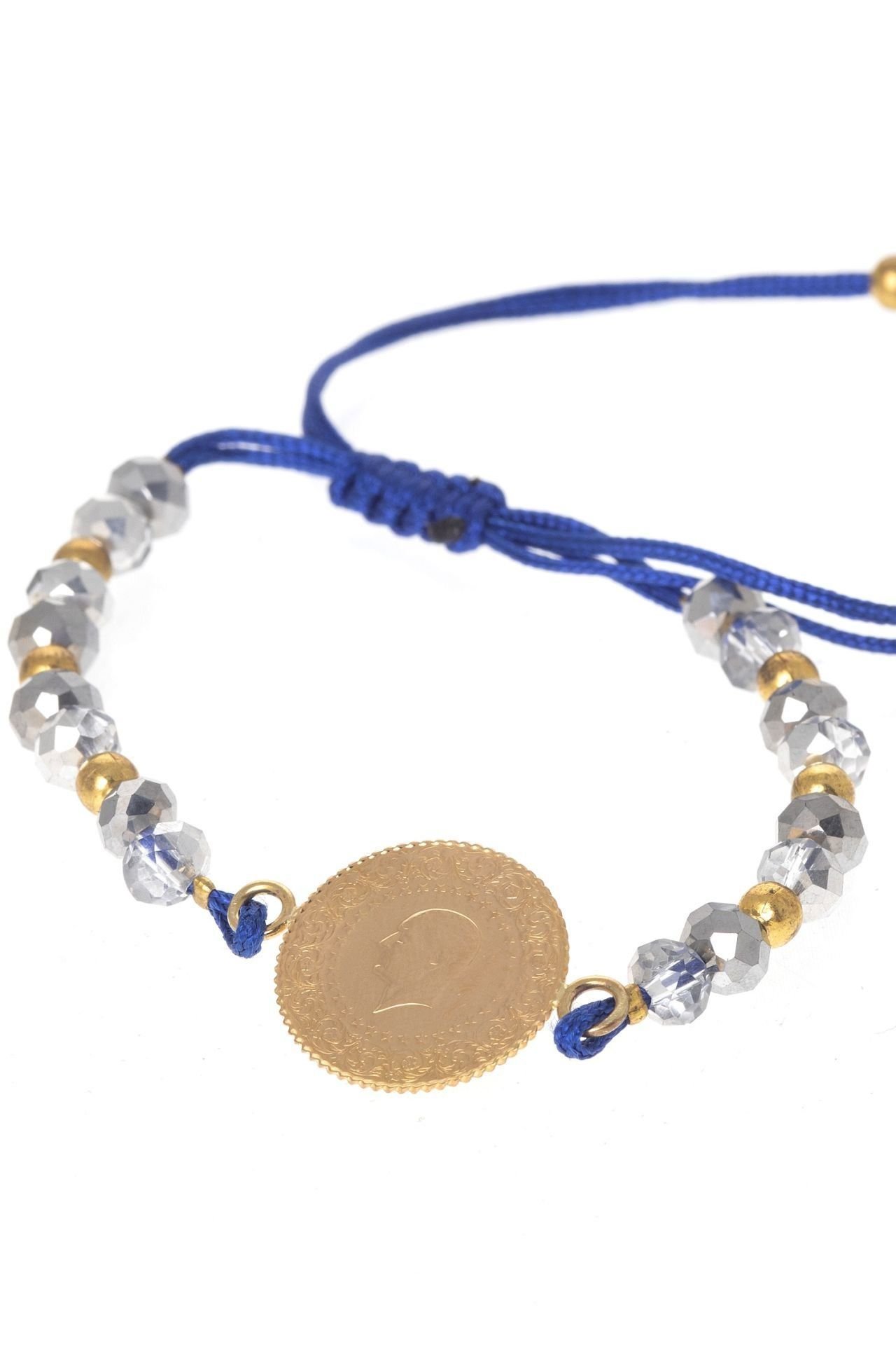 Moom Mücevherat Kadın Yeni Tarihli 22 Ayar Altın Çeyrek Altın Bileklik