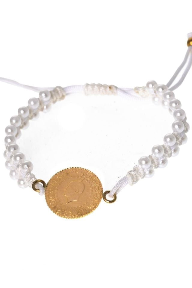 Moom Mücevherat Kadın Yeni Tarihli 22 Ayar Çeyrek Altın Bileklik