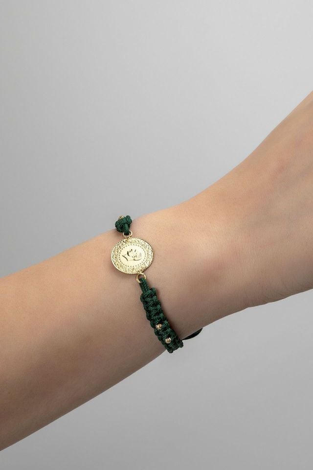 Moom Mücevherat Kadın Yeni Tarihli 22 Ayar Çeyrek Altın Bileklik