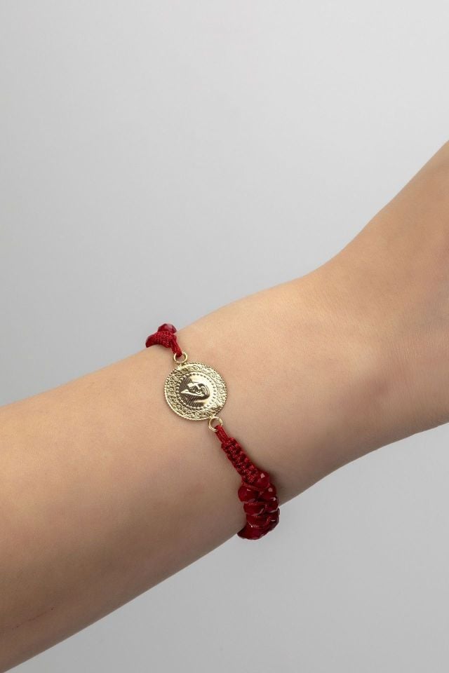 Moom Mücevherat Kadın Yeni Tarihli 22 Ayar Çeyrek Altın Bileklik