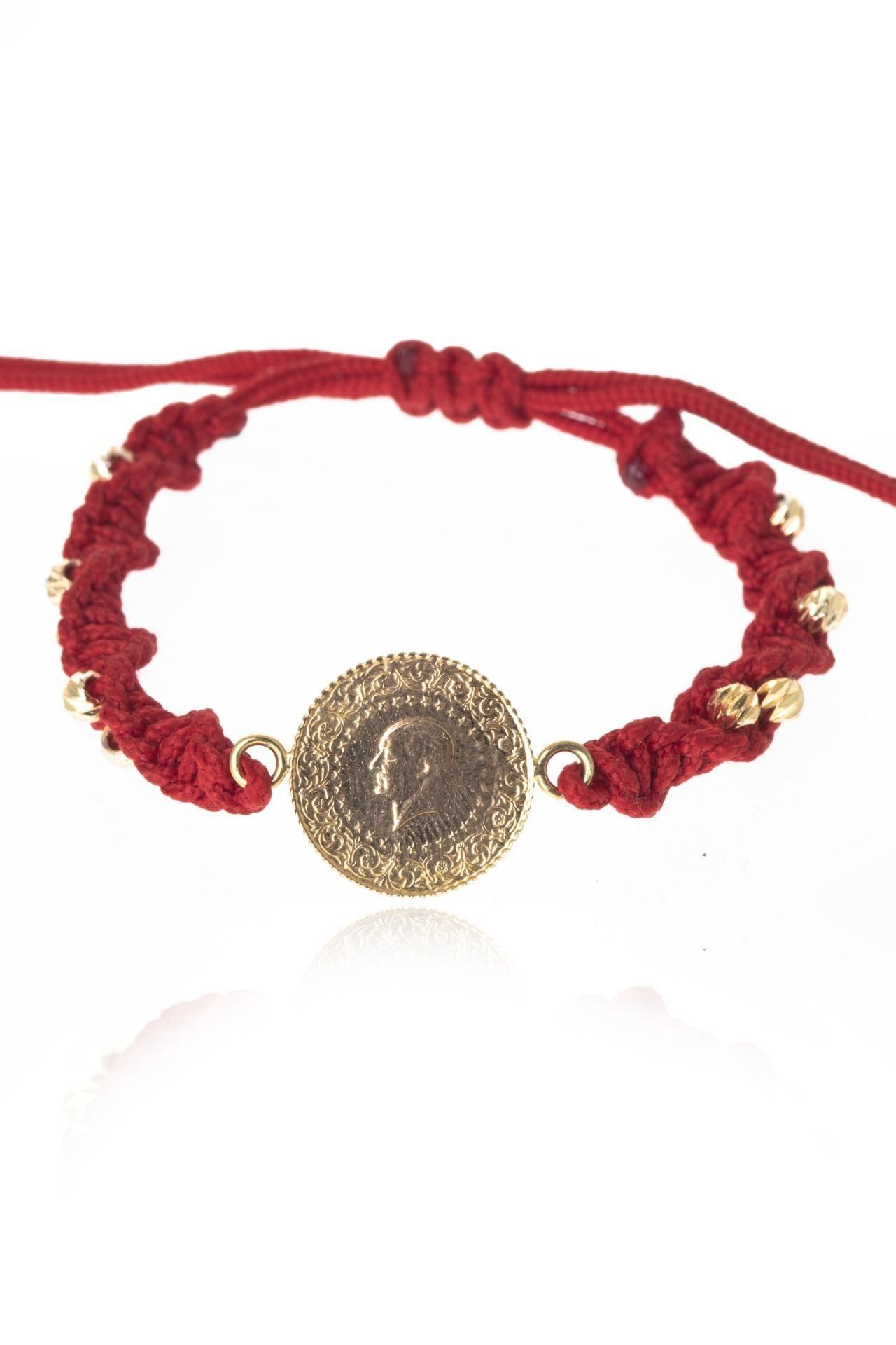 Moom Mücevherat Kadın Yeni Tarihli 22 Ayar Çeyrek Altın Bileklik