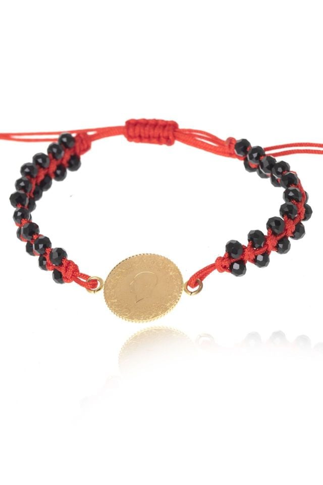 Moom Mücevherat Kadın Yeni Tarihli 22 Ayar Çeyrek Altın Bileklik